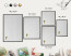 Tablica magnetyczna z nadrukiem w czarnej ramie, Białe deski 80x60, 8238680