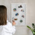 Tablica magnetyczna ozdobna w białej ramie, 60x40 Wallfluent, 8238699