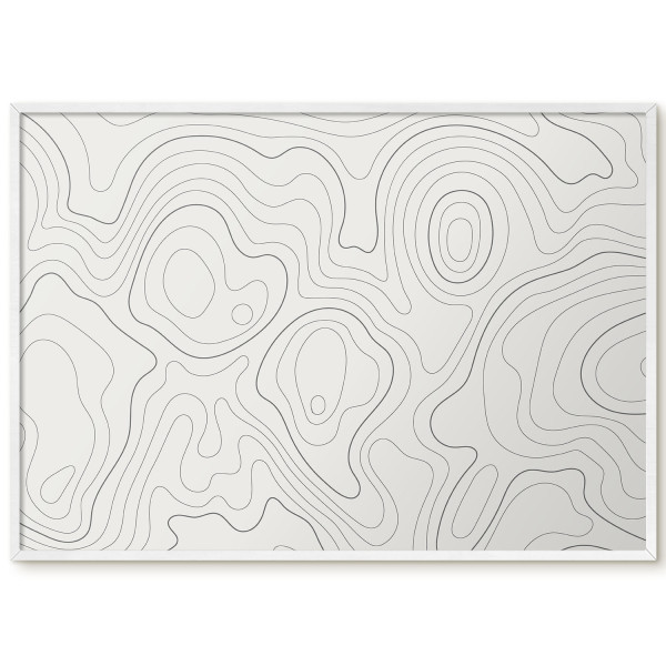 Tablica magnetyczna z nadrukiem w białej ramie, 100x70 Wallfluent, 8238810