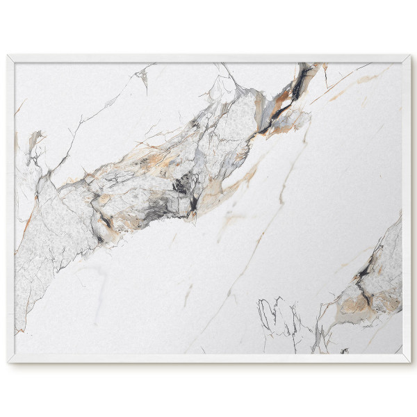 Tablica magnetyczna z nadrukiem w białej ramie, 80x60 Wallfluent, 8238817
