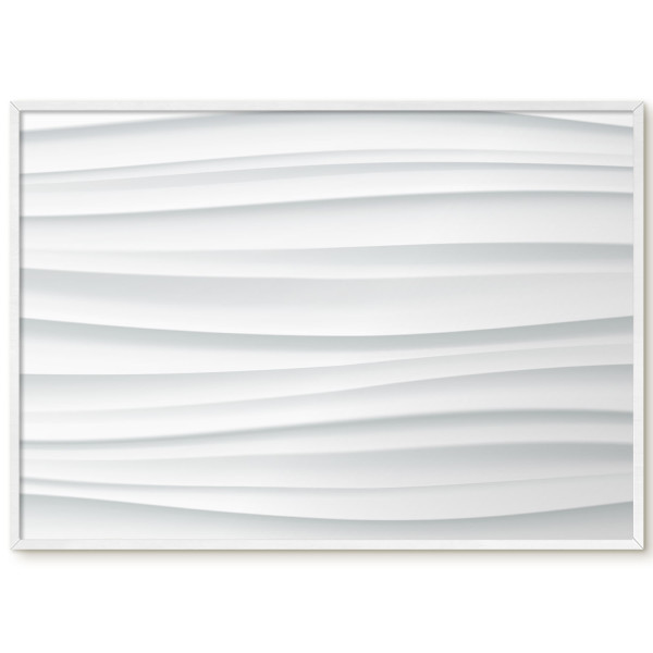 Tablica magnetyczna z nadrukiem w białej ramie, 100x70 Wallfluent, 8238901