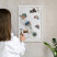 Tablica magnetyczna z nadrukiem w białej ramie, 60x40 Wallfluent, 8238923