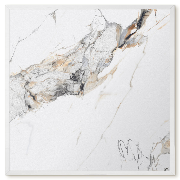 Tablica magnetyczna z nadrukiem w białej ramie, 50x50 Wallfluent, 8238936