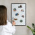 Tablica magnetyczna z nadrukiem w czarnej ramie, 60x40 Wallfluent, 8239537