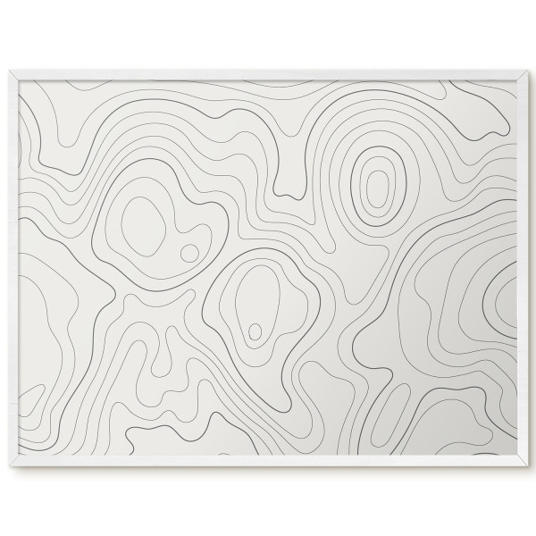 Tablica magnetyczna z nadrukiem w białej ramie, 80x60 Wallfluent, 8239564