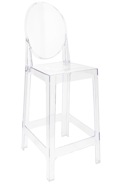 Krzesło barowe VICTORIA 75 cm transparentne, 823969