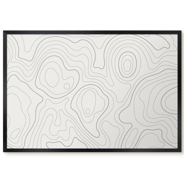 Tablica magnetyczna z nadrukiem w czarnej ramie, 60x40 Wallfluent, 8239690