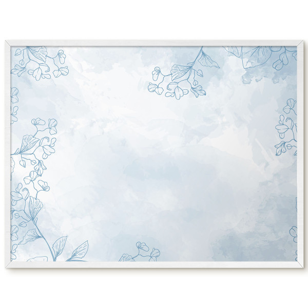 Tablica magnetyczna z nadrukiem w białej ramie, 80x60 Wallfluent, 8239823