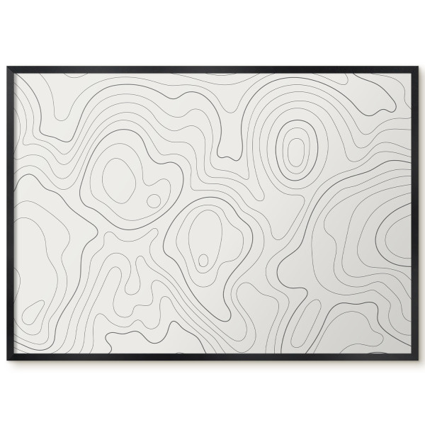Tablica magnetyczna z nadrukiem w czarnej ramie, 70x50 Wallfluent, 8239991