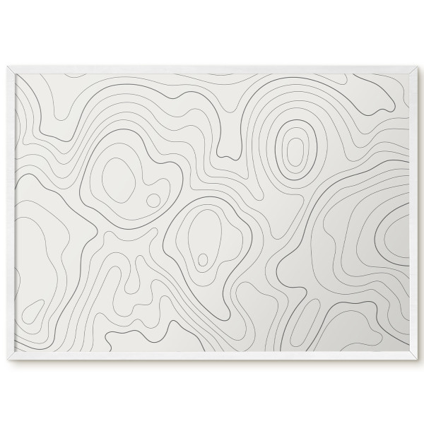 Tablica magnetyczna z nadrukiem w białej ramie, 70x50 Wallfluent, 8240012