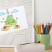 Tablica magnetyczna z nadrukiem w białej ramie, 70x50 Wallfluent, 8240017