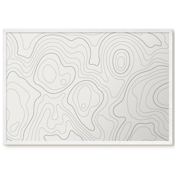 Tablica magnetyczna z nadrukiem w białej ramie, 60x40 Wallfluent, 8240054