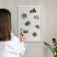 Tablica magnetyczna z nadrukiem w białej ramie, 60x40 Wallfluent, 8240055