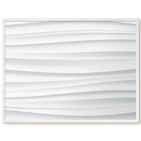 Tablica magnetyczna z nadrukiem w białej ramie, 80x60 Wallfluent, 8240061