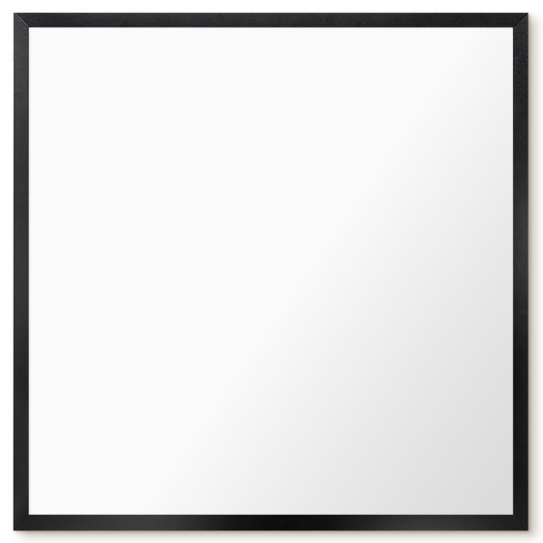 Tablica magnetyczna z nadrukiem w czarnej ramie, 50x50 Wallfluent, 8240152