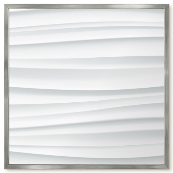 Tablica magnetyczna z nadrukiem w srebrnej ramie, 50x50 Wallfluent, 8240229