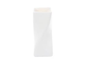 wazon skrętny ceramiczny biały