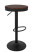 Produkt: Krzesło barowe VOLT regulowane czarne / ciemny wiąz