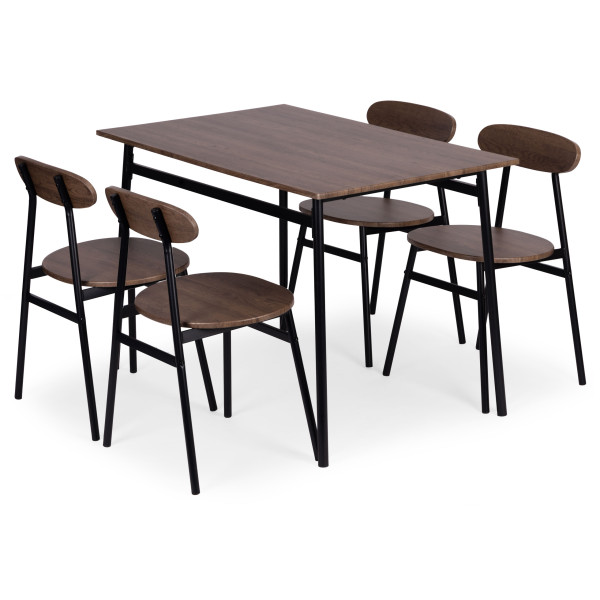 Zestaw Mebli Do Jadalni Kuchni Stół + 4 Krzesła Oslo Modernhome, 8244088