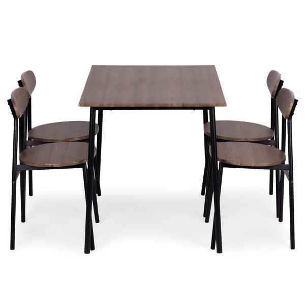 Zestaw Mebli Do Jadalni Kuchni Stół + 4 Krzesła Oslo Modernhome, 8244092