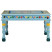 Stolik kawowy turkusowy 54 x 54 x 30 cm Drewno vidaXL, 8244509