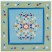 Stolik kawowy turkusowy 54 x 54 x 30 cm Drewno vidaXL, 8244510