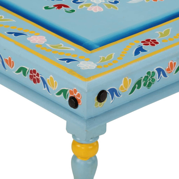 Stolik kawowy turkusowy 54 x 54 x 30 cm Drewno vidaXL, 8244511