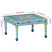 Stolik kawowy turkusowy 54 x 54 x 30 cm Drewno vidaXL, 8244514