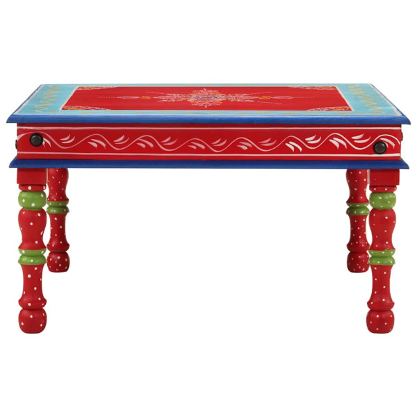 Stolik kawowy Czerwony 54 x 54 x 30 cm Drewno vidaXL, 8244571