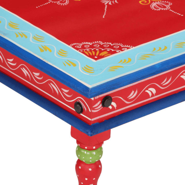 Stolik kawowy Czerwony 54 x 54 x 30 cm Drewno vidaXL, 8244573