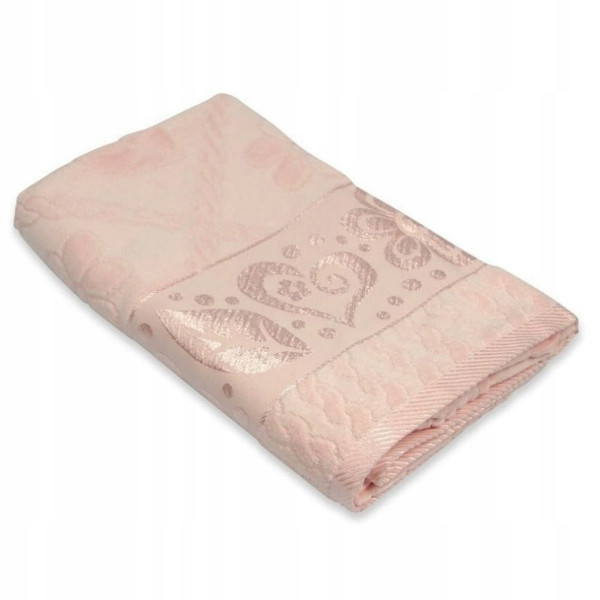 Ręcznik Bawełniany Żakardowy 30x50cm różowy, 825370