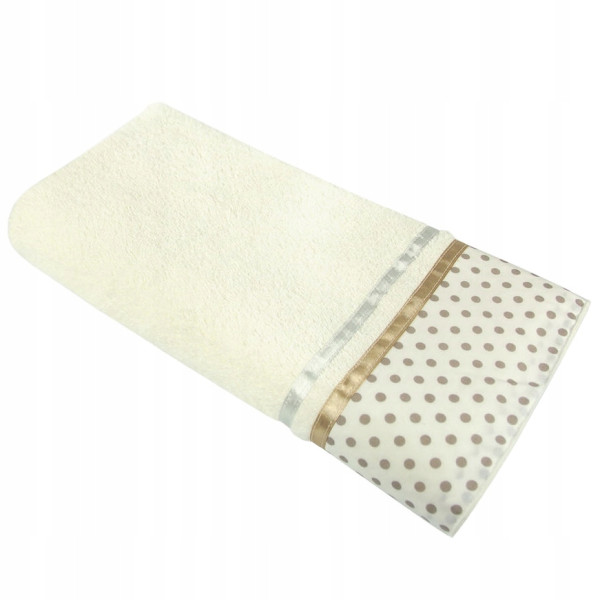 Ręcznik Bawełniany 70x140cm z kropeczkami i tasiemkami, 825413
