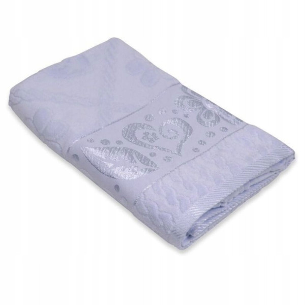 Ręcznik Bawełniany Żakardowy 30x50cm jasnofioletowy, 825484