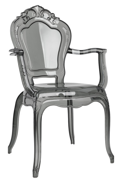 Krzesło KING ARM dymione - poliwęglan, 825806