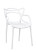 Inny kolor wybarwienia: MODESTO krzesło HILO białe - polipropylen