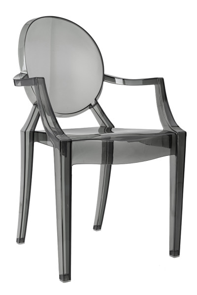 Krzesło LOUIS dymione - poliwęglan, 825887