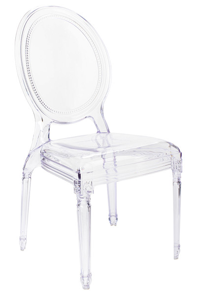 Krzesło PRINCE transparentne - poliwęglan, 825902