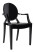Inny kolor wybarwienia: Krzesło LOUIS czarne - poliwęglan