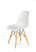Inny kolor wybarwienia: MODESTO krzesło DSW białe - podstawa bukowa