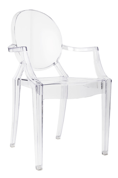 Krzesło LOUIS transparentne - poliwęglan, 826202