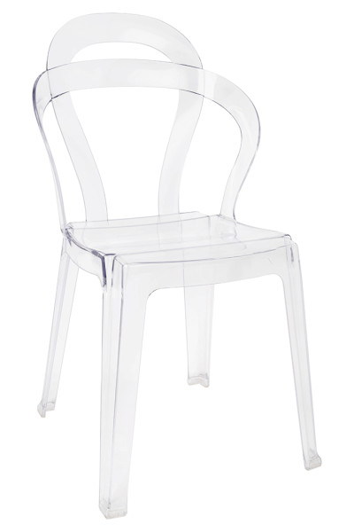 Krzesło MERCI transparentne - poliwęglan, 826311