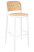 Inny kolor wybarwienia: Krzesło barowe WICKY białe