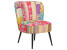 Inny kolor wybarwienia: Fotel tapicerowany patchwork wielokolorowy