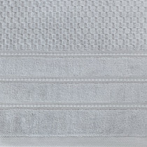 Ręcznik Adore 70x140 srebrny o strukturze krateczki 500 g/m2