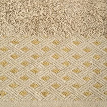 Ręcznik Luiza 70x140 03 beżowy z lśniącą bordiurą 500g/m2 frotte