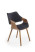 Inny kolor wybarwienia: Krzesło Turynia orzech/czarne