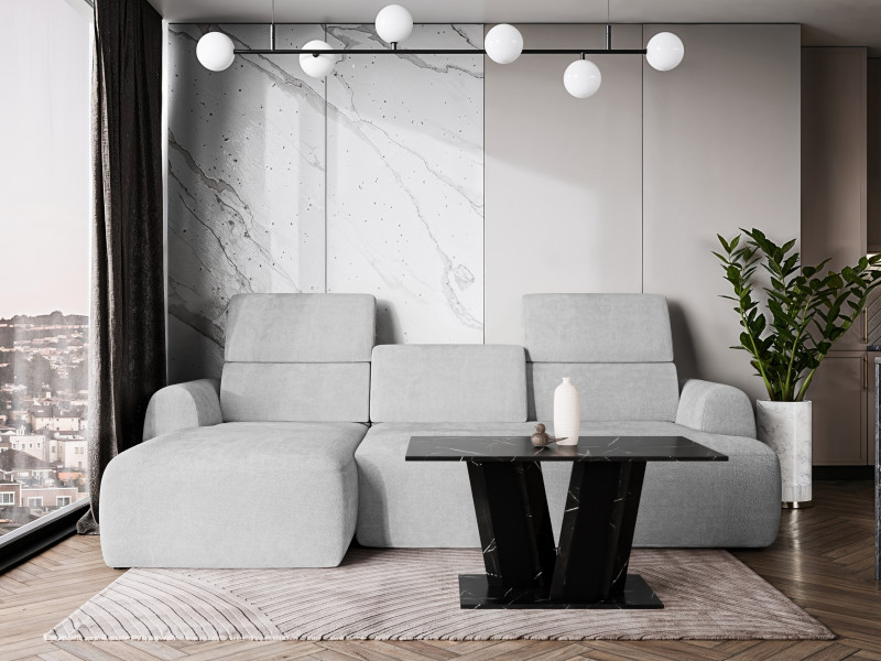 Stolik kawowy 60x100 cm do salonu MASTER czarny marmur, 8277627
