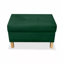 Produkt: Pufa podnóżek otwierany FIRO, Ciemny zielony velvet
