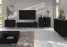 Elegancka czarna mała komoda ze złotymi uchwytami NOBIS, 8282595