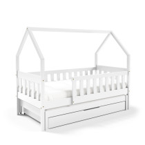 Łóżko dziecięce BAMBINA 80x160, z Szufladą, Białe
